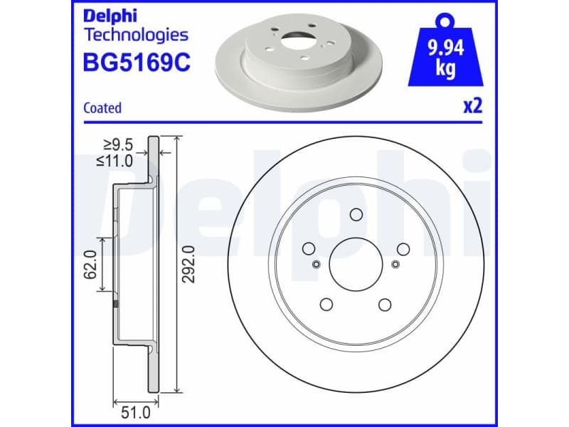 Brake Disc BG5169C