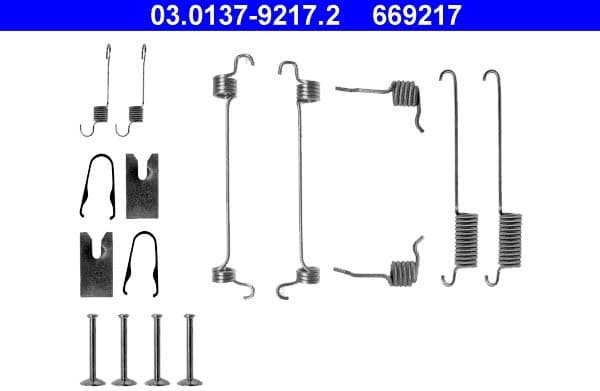 Accessory Kit, brake shoes 03-0137-9217-2