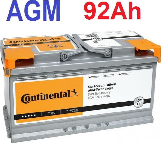 Akumuliatorius CONTINENTAL AGM 92Ah 850A PREMIUM - 2800012008280 - image 2