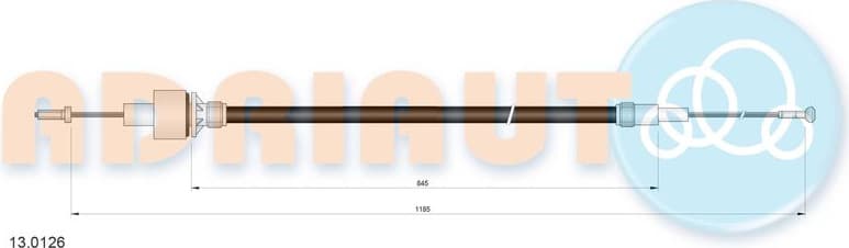 Cable Pull, clutch control 13.0126