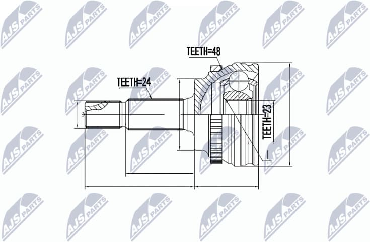 Joint Kit, drive shaft NPZ-TY-056