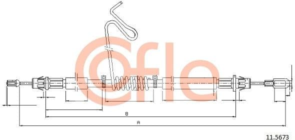 Cable Pull, parking brake 92.11.5673