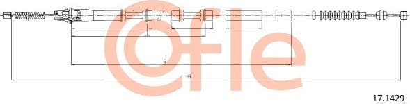 Cable Pull, parking brake 92.17.1429