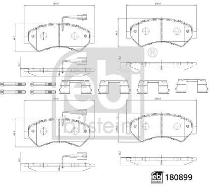 Brake Pad Set, disc brake 180899