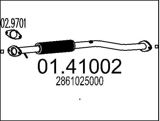 Exhaust Pipe 01.41002