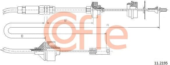 Cable Pull, clutch control 92.11.2195
