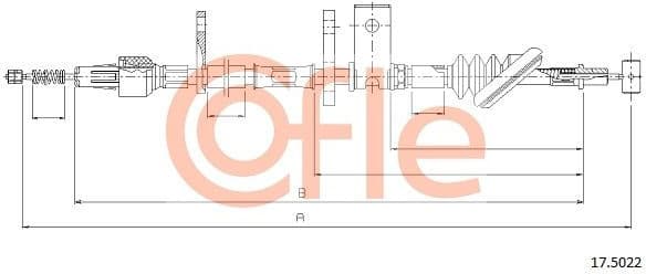Cable Pull, parking brake 92.17.5022