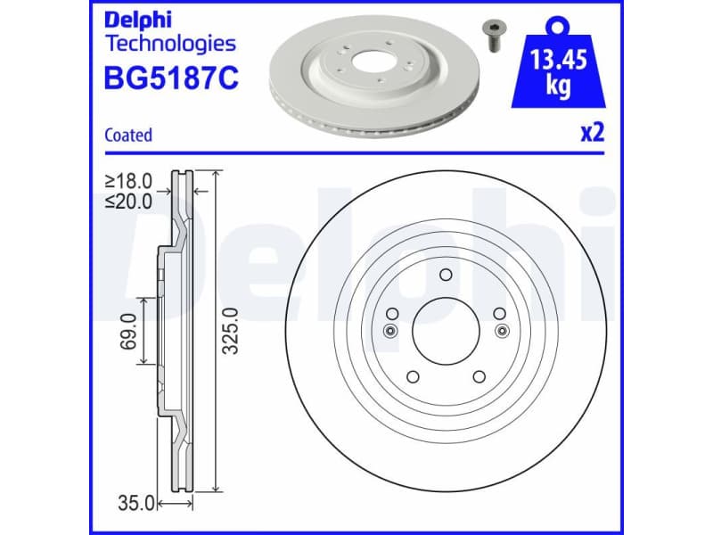 Brake Disc BG5187C