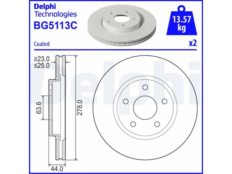 Brake Disc BG5113C