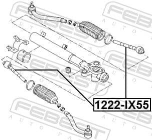 Inner Tie Rod 1222-IX55 - image 2