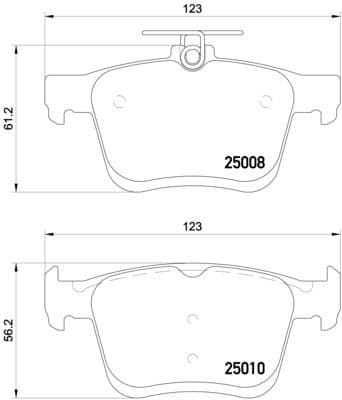 Brake Pad Set, disc brake BEYOND LINE - EV P85125E