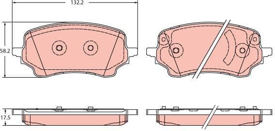 Brake Pad Set, disc brake GDB2346