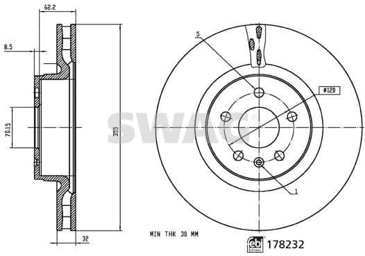 Brake Disc 33 10 7350