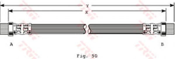 Brake hose rear RT21.174