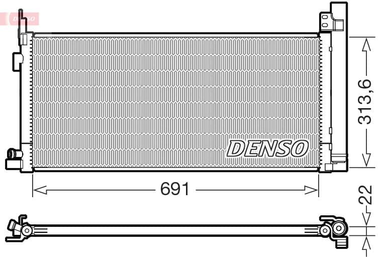 Condenser, air conditioning DCN50124