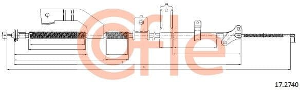 Cable Pull, parking brake 92.17.2740