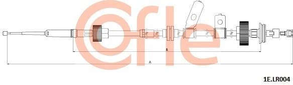 Cable Pull, parking brake 92.1E.LR004