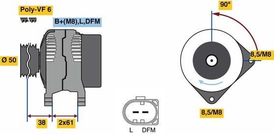 Alternator 0986080970