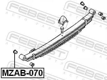Bushing, leaf spring MZAB-070 - image 2