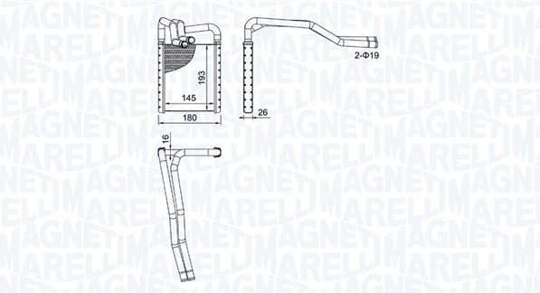 Heat Exchanger, interior heating 350218508000
