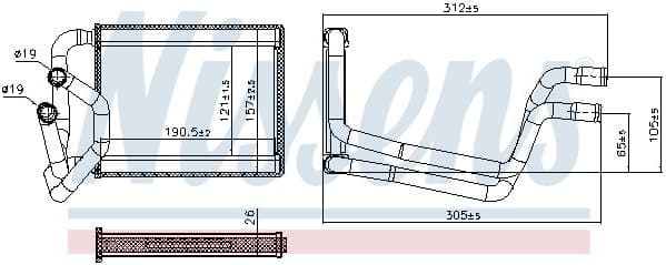 Heat Exchanger, interior heating 707245