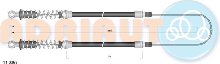 Cable Pull, parking brake 11.0263