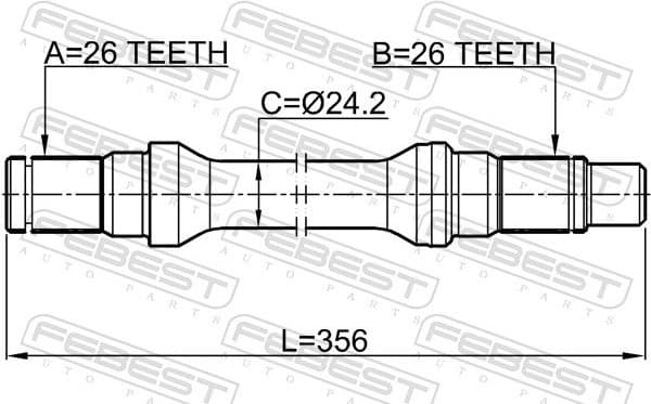Drive Shaft 2112-RANGELH