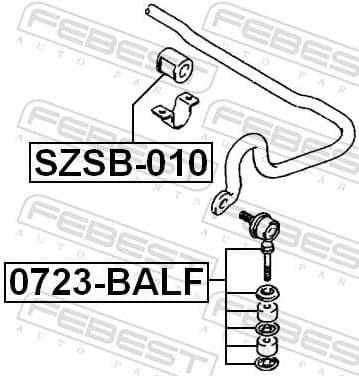 Mounting, stabiliser bar SZSB-010 - image 2