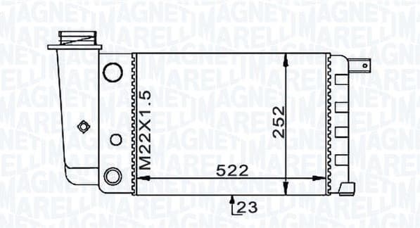 Radiator, engine cooling 350213101000