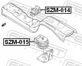 Mounting, engine SZM-015 - image 2