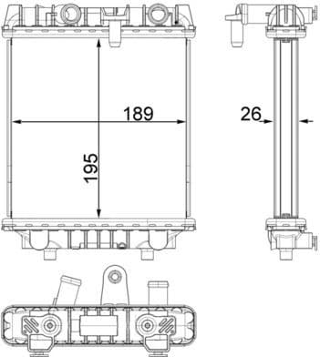 Radiator, engine cooling BEHR *** PREMIUM LINE *** CR 1966 000P - image 2