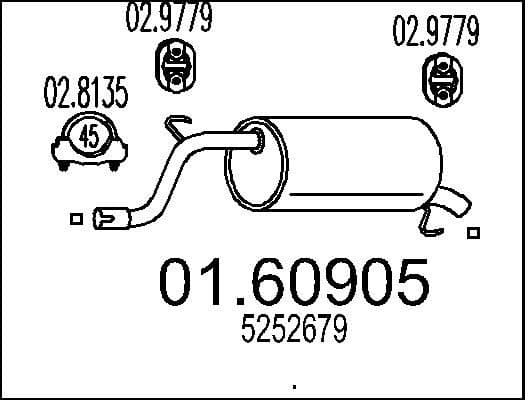 Rear Muffler 01.60905