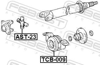 Bearing, propshaft centre bearing TCB-009 - image 2