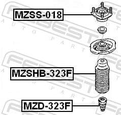 Rubber Buffer, suspension MZD-323F - image 2
