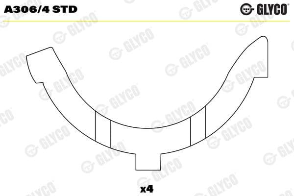Spacer, crankshaft A306/4 STD