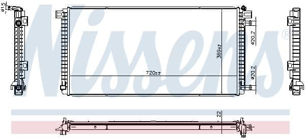 Radiator, engine cooling 606787