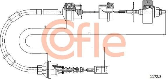 Cable Pull, clutch control 92.1172.8