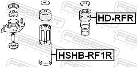 Protective Cap/Bellow, shock absorber HSHB-RF1R - image 2
