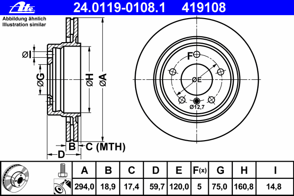 Brake Disc 24.0119-0108.1