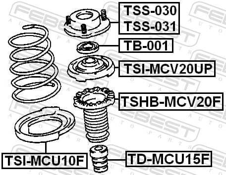 Rubber Buffer, suspension TD-MCU15F - image 2