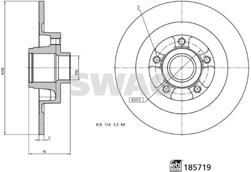 Brake Disc 33 11 0036
