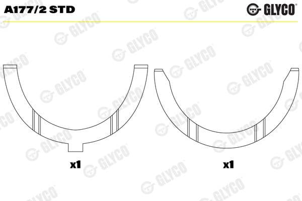 Spacer, crankshaft A177/2 STD