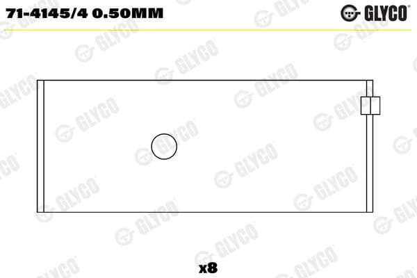 Connecting Rod Bearing 71-4145/4 0.50MM