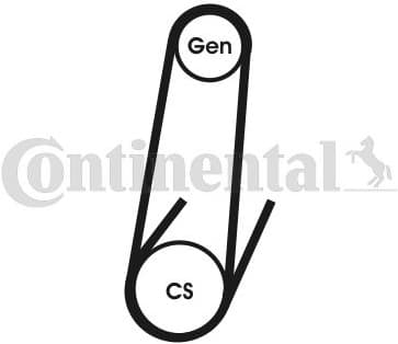 V-ribbed Belt 4PK611 ELAST