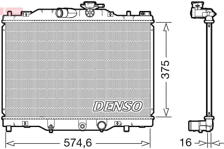 Radiator, engine cooling DRM44043