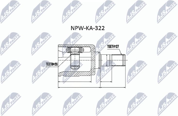Joint Kit, drive shaft NPW-KA-322