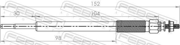 Glow Plug 01642-004 - image 2