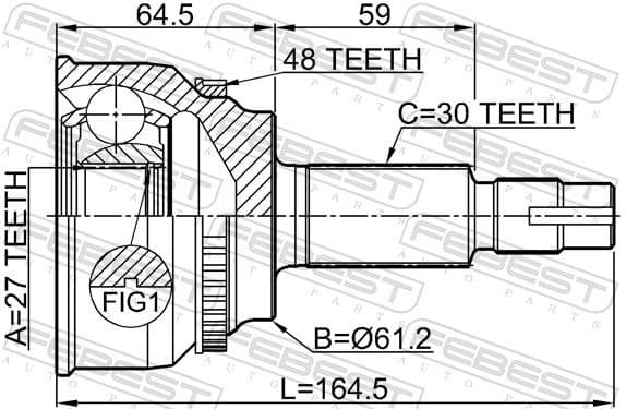 Joint Kit, drive shaft 0110-AVV50A48 - image 2