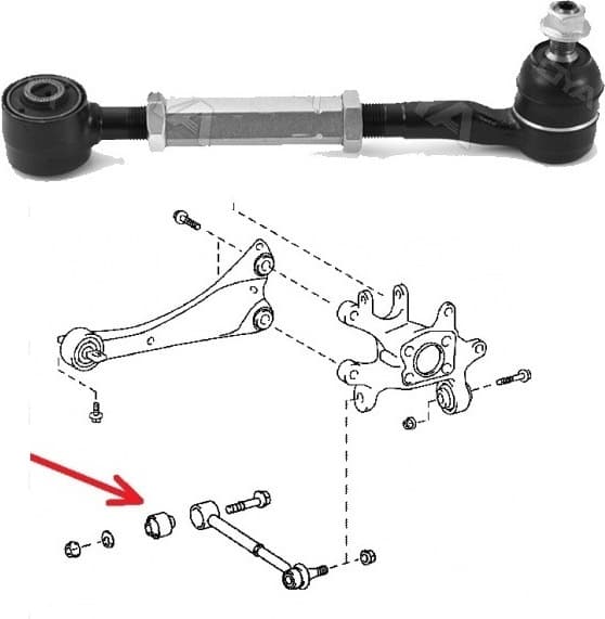 Arm rear suspension TO-TC-14928