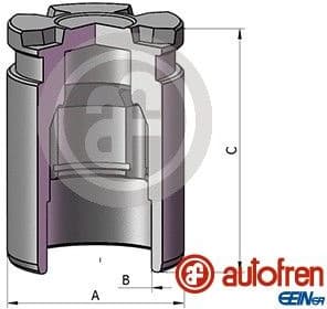 Piston, brake caliper D025805
